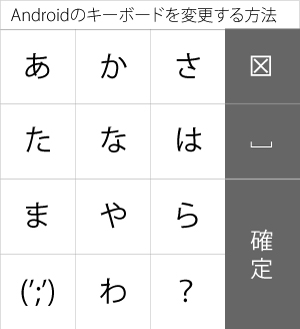 打ちやすく Androidのキーボードを変更する方法 ララコミュニケーションズ合同会社